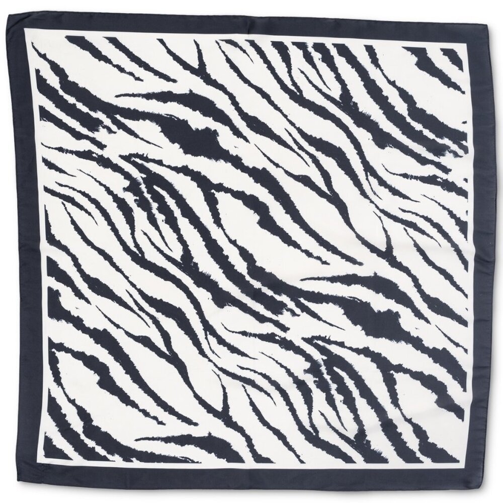 I.N.C. International Concepts Women's Zebra Striped Square Scarf